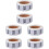 6Rolls Round Clothing Size Sticker Label Multi-Color Adhesive 2