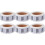 6Rolls Round Clothing Size Sticker Label Multi-Color Adhesive 4