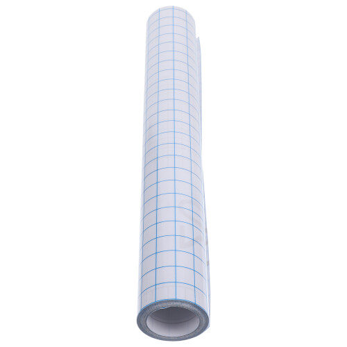 1Rouleau Vinyle Bleu Pet Avec Quadrillage Pratique