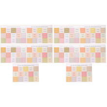 10Sheets Bible Tabs Paper Assorted Color DIY Book Tabs for Study Bible