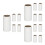 15Rolls White Sticky Paper Tape for Cleaning Use Lint Roller Accessory 1