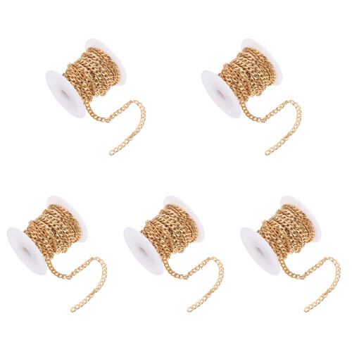 5Rouleaux Chaînes Acier Pour Faits Main Robustes