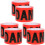 6Rolls Red Non-Adhesive Caution Tape Roll for Danger Zones 1