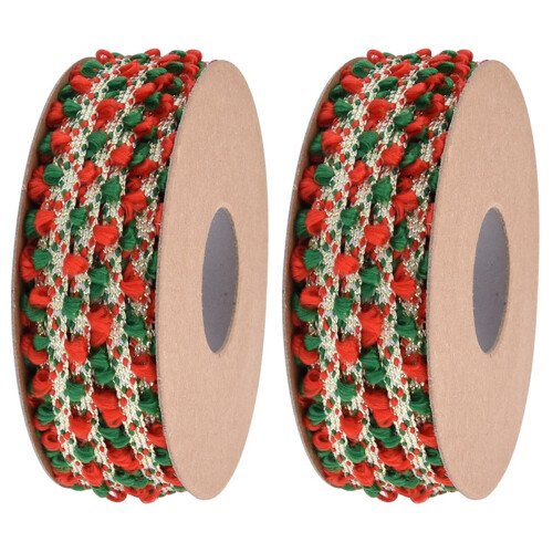 2Rolls Multi-Use Satin Ribbon for Wedding Bouquets and Gift Decoration