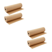4Rollen Kraftpapier Lichtbruin Inpakpapier Voor Cadeaus En Handwerk