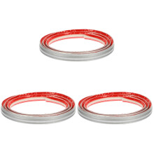 3Rolls Silver PVC Flexible Molding Trim for Wall and Ceiling