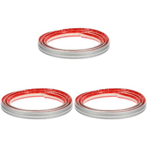 3Rolls Silver PVC Flexible Molding Trim for Wall and Ceiling
