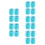 20Rolls Versatile Sky-Blue Resin Battery Tape for Electronics Use 1