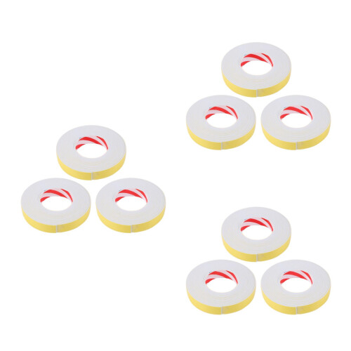 9Rolls White Protective Sealing Strip Shockproof Home Seal Tape