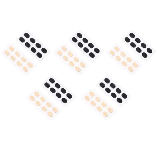 40Sheets Practical Eyeglass Nose Cushions Assorted Colors Non-Slipping