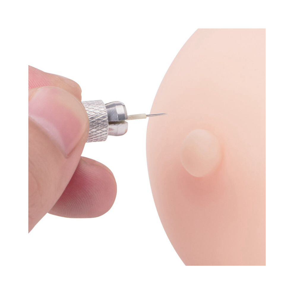 5X 3D Tattoo Areola Practicing Skin Silicone Fake Breasts Chest Pleural Practice Mould for Beginners Permanent Makeup