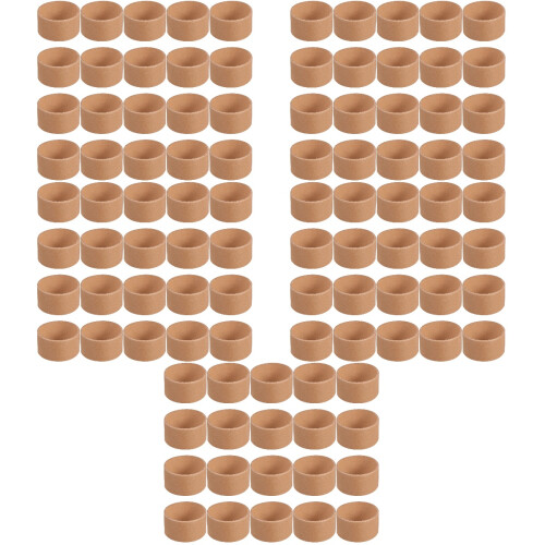 100Pcs Round Brown Cardboard Tubes Durable Craft Rolls for DIY