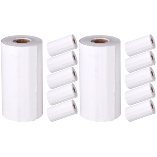 12Rolls White Printable Thermal Paper for Instant Camera Accessories