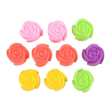 10x Silicone Rose Muffin Cookie Cup Cake Baking Mold Chocolate Jelly Maker Mould