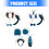 Ohren Stirnband Fliege Schwanz-Blaues Ohrpiercing 4