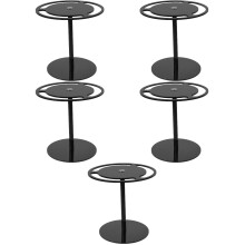 5Pcs Black Acrylic Glasses Organizer Stand Rotatable Desktop Rack