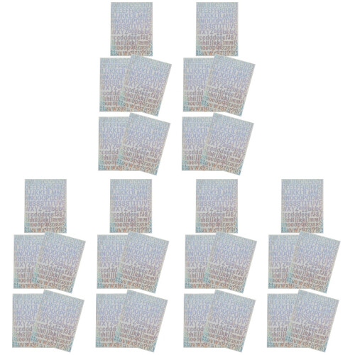 30Sheets Shiny Adhesive Alphabet Stickers for Scrapbook and Decor