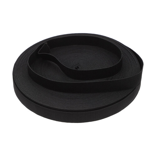 4Rolls Black Elastic Band for Costume, Flat Stretch Strap DIY Sewing