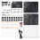 4-Digit Electronic Clock DIY Kits Binary LED Clock Soldering Practice DIY Kit Desktop Alarm Clock with Acrylic Shell 1