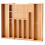 Multi-Grid Kitchen Tableware Pull-Out Retractable DrawerKnife and Fork Storage Box Household Bedside Tools Sorting Box L 6