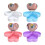 Double Layer Rotating Heart Shaped Jewelry Box With Mirror-Pink 2
