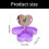 Double Layer Rotating Heart Shaped Jewelry Box With Mirror-Pink 4