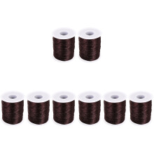 8Rolls Coffee Knitting Thread for Crochet Crafts Coasters Car Cushions