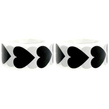 2Rolls Schwarze Aufkleber Für Hochzeit Geschenk Und Verpackung