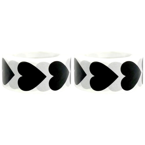 2Rolls Schwarze Aufkleber Für Hochzeit Geschenk Und Verpackung
