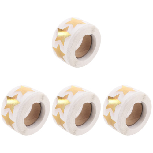 4Rolls Goldene Aufkleber Für Backen, Hochzeit & Geschenk