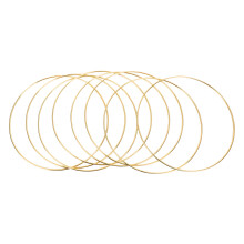 8Pcs 8 Inches Dream Catcher Rings Metal Hoops Macrame Ring for Crafts and Dream Catcher Supplies, Gold
