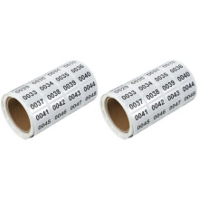 2Rolls PVC Zahlenaufkleber Mehrfarbig Selbstklebend Für Büro & Zuhause