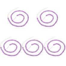 5Stränge Natürliche Chalcedon Perlen Rund Für Schmuck DIY Projekte