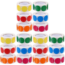 18 Farbige Klebepunkte Für Markierung Und Farbcodierte Labels