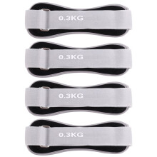 Ensemble de 4 Poids de 300 G pour Poignets/Chevilles, pour Femmes et Hommes. Sangles de Poids Modulaires pour les Jambes, Idéales pour le Yoga, la