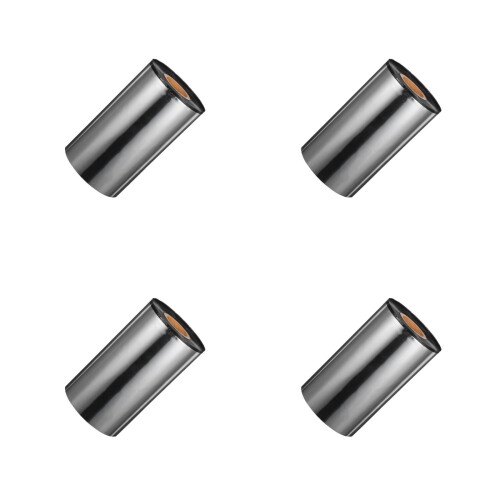 4Rouleaux Ruban Cire Noir Code-Barres Etiquettes