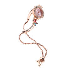 1Montre Femme Bracelet Rose Quartz Design Féminin Chic