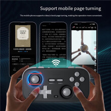 -Controller im Taschenformat, Handflächengroßes Gamepad, 1000-Hz-Hall-Joystick, Kurze Videofernbedienung, Geeignet für NS2-PC-Layout
