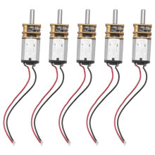 5Pcs N20  Micro-Metal Gear Motor with Gearwheel  Motors 60RPM Slow Speed Full Metal Reducer Toy
