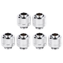 6 Stücke Wasser Kühlung Armaturen G1 / 4 Außen Gewinde Pagode für 9,5X12,7 mm Weich Schlauch Computer Kühl System Stecker Silber