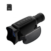 16-Facher Digitaler Zoom, Nachtsichtmonokular, 1080P HD Infrarot-Teleskopkamera mit 32-GB-Speicherkarte für Camping und Wandern