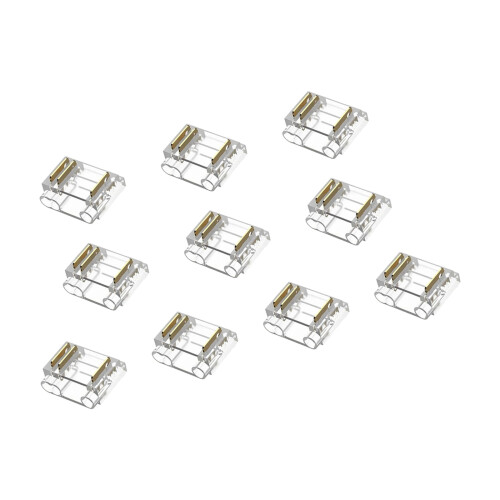 10Pcs No Welding Required Clear Gapless Connectors Solderless-B