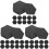 180Sheets Black Hexagon Quilting Paper for DIY Painting & Patchwork 1