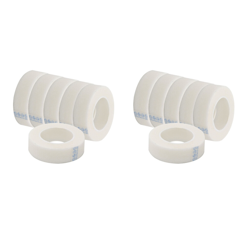 Solustre White 12Rolls Eyelash Tape Soft Non-Woven For Lash Isolation