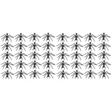 40Pcs Forminhas Pretas Para , Brincadeiras E Decoração