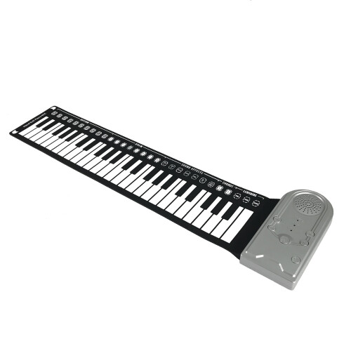 Foldable 49 Key Piano Silicone Keyboard USB Port Integrated