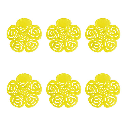 6Pcs Urinal Deodorizer Pad Toilet Cleaner Restroom-Yellow