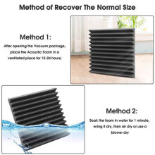 36 Pieces Acoustic Foam Panel Self-Adhesive,Acoustic Foam Panel,Sound Insulation Pad,Reduce Noise,for Studio Home Office