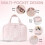 Make-up-Tasche mit großem Fassungsvermögen und tragbarem-Schwarz 7