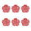 6Pcs Fragrant Urinal Deodorizer Pad Toilet Cleaner Restroom-Red 1
